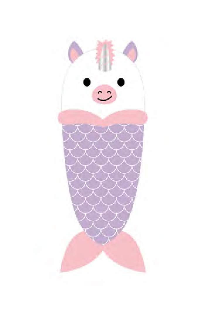 Plush Ultra-Soft Fleece Snuggle-in Sleeping Bag Blanket for Lounging On The Couch (Unicorn)